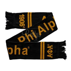 Alpha Phi Alpha ΑΦΑ Fraternity Knit Scarf