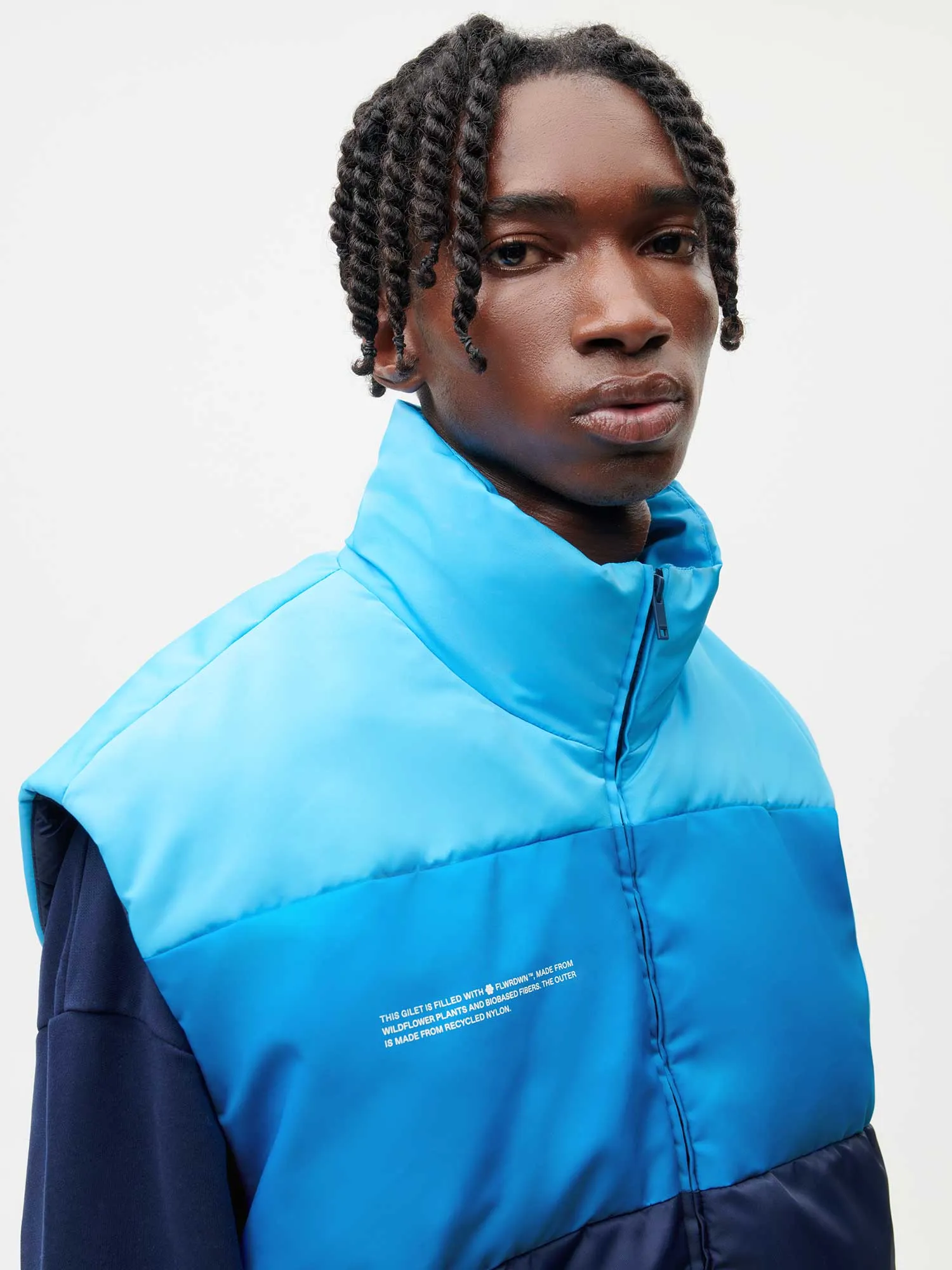 Archive Mens FLWRDWN™ Gilet—navy blue