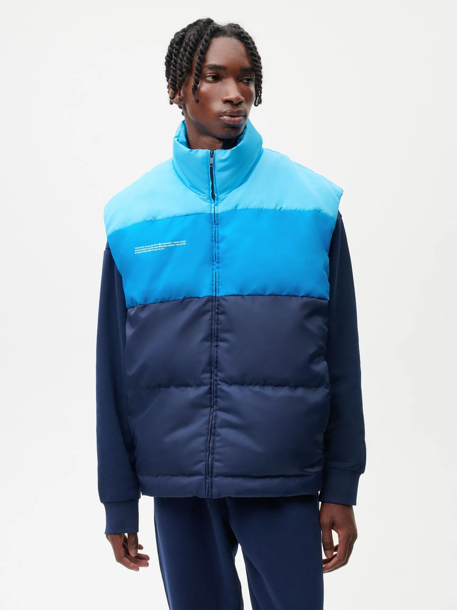 Archive Mens FLWRDWN™ Gilet—navy blue