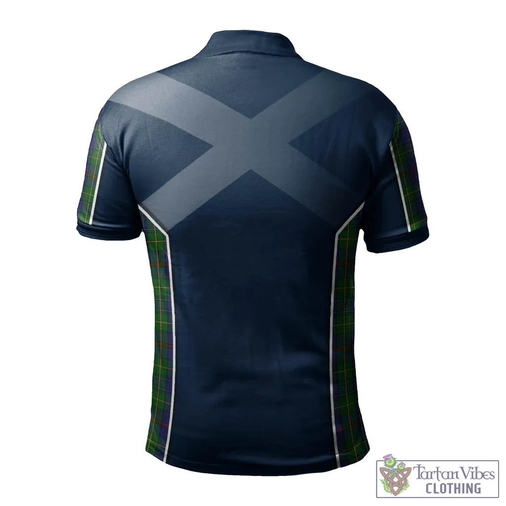 Bailey Tartan Men's Polo Shirt with Family Crest and Scottish Thistle Vibes Sport Style