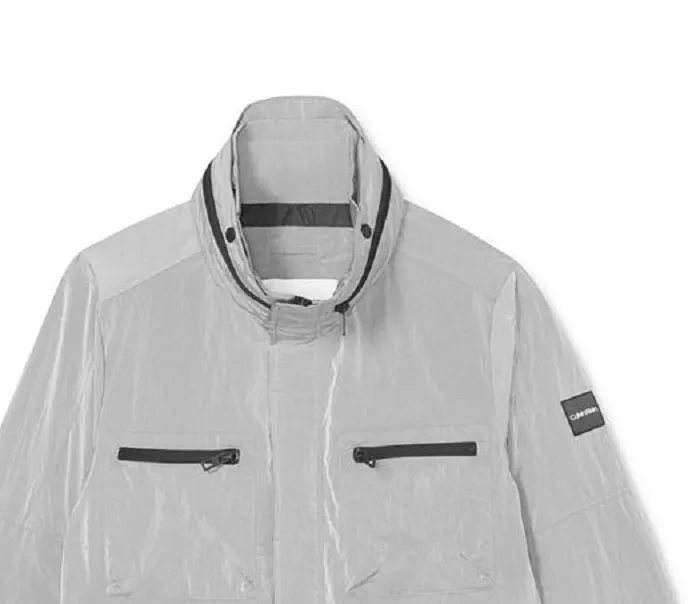 Calvin Klein Men's Field with Zip Out Jacket Gray Size Large