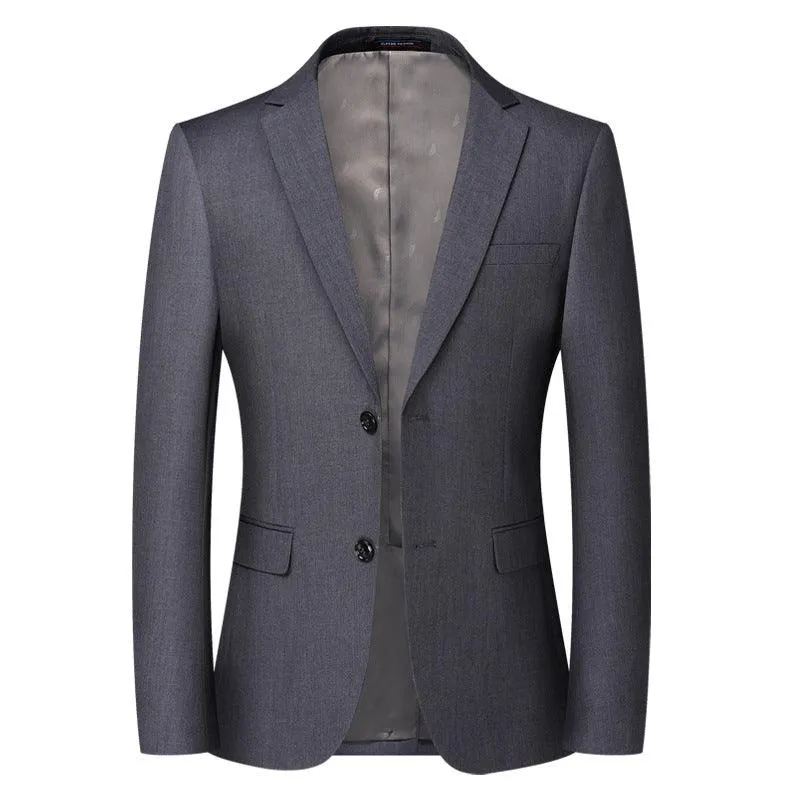 Casual Solid Color Suit Men's Top