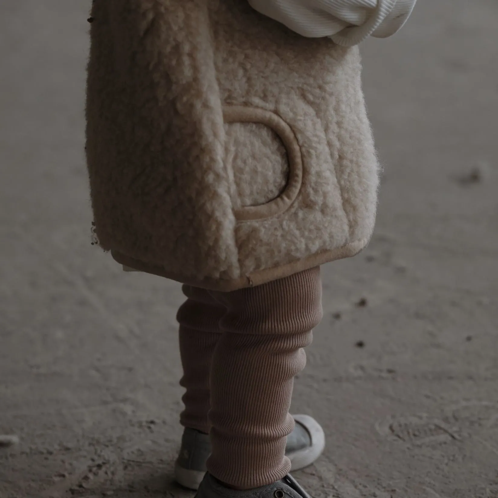 Clara 100% Wool Vest (Latte)
