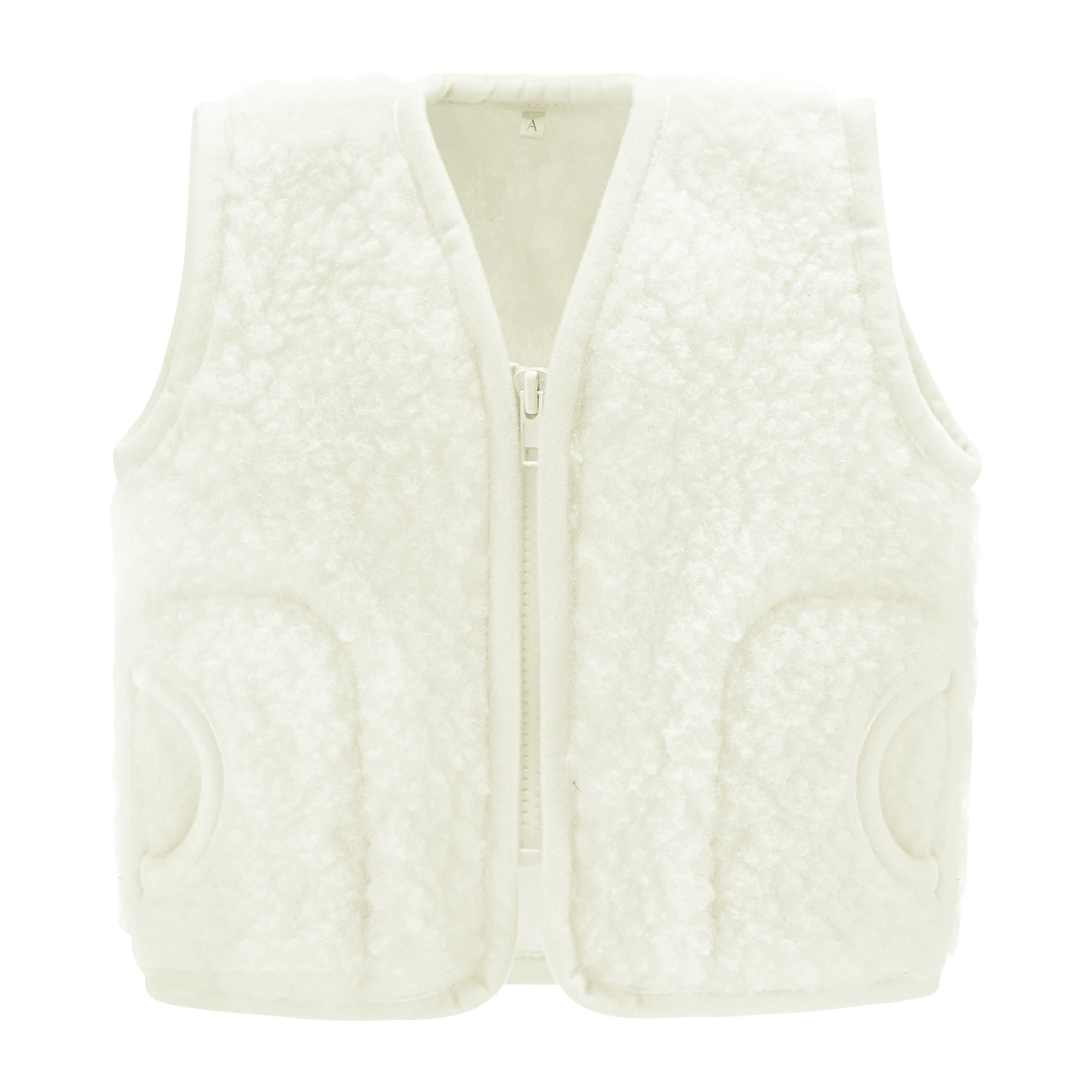 Clara 100% Wool Vest (Milk)