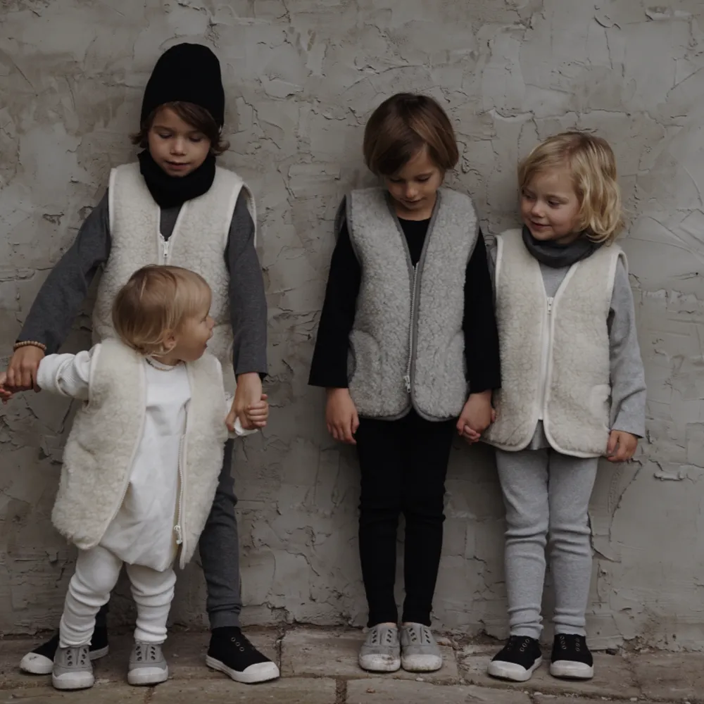 Clara 100% Wool Vest (Milk)