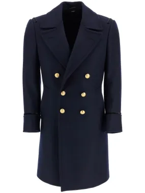 Double-breasted Wool Felt Coat