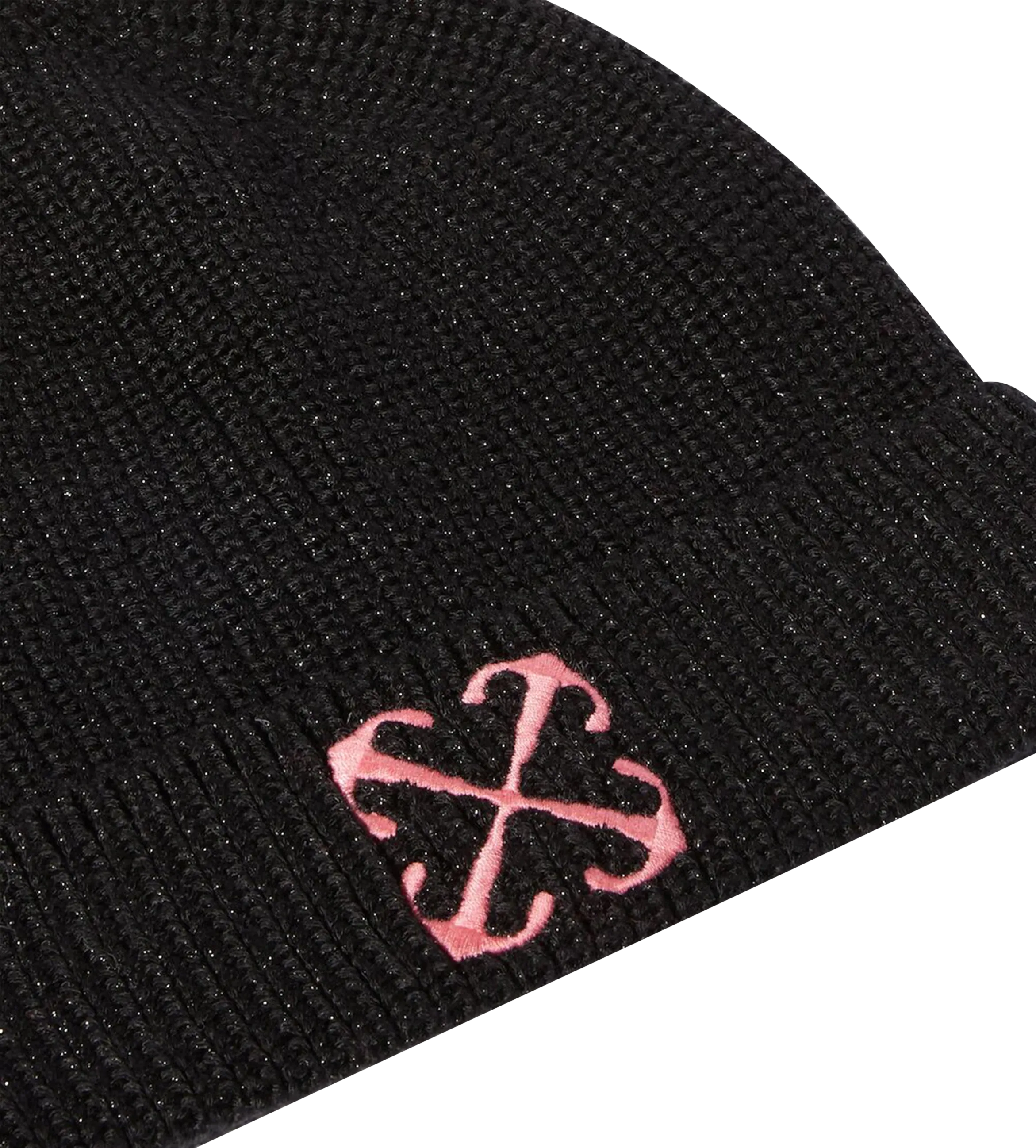 Glittery Arrow Beanie Black