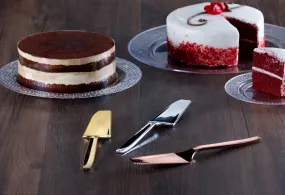 Premium Extra Heavy Weight Plastic Polished Cake Servers
