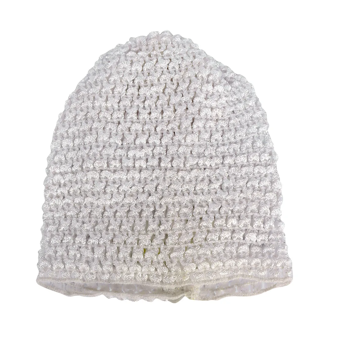 SET OF FOUR CROCHET SHIMMERY CAPS