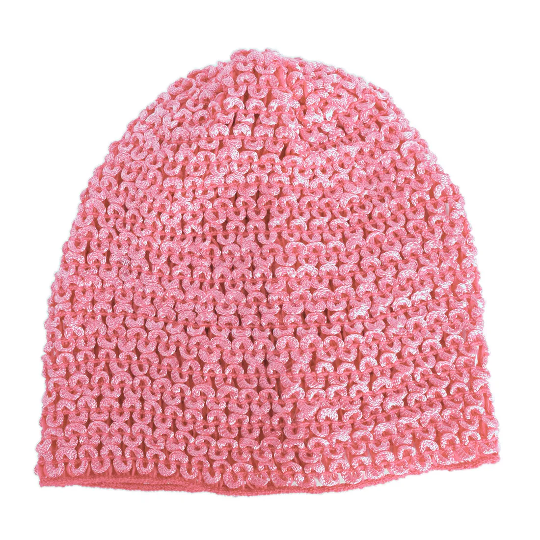 SET OF FOUR CROCHET SHIMMERY CAPS