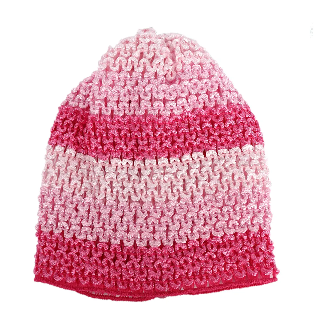 SET OF FOUR CROCHET SHIMMERY CAPS