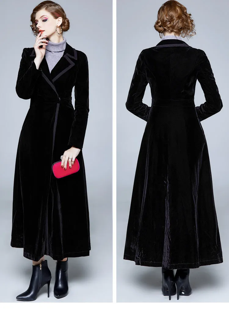 Velvet Long Coat