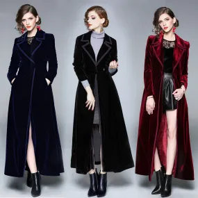 Velvet Long Coat