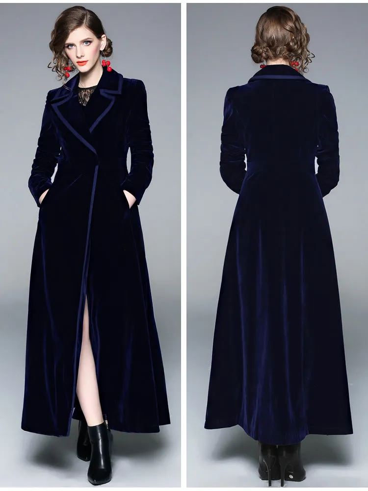 Velvet Long Coat