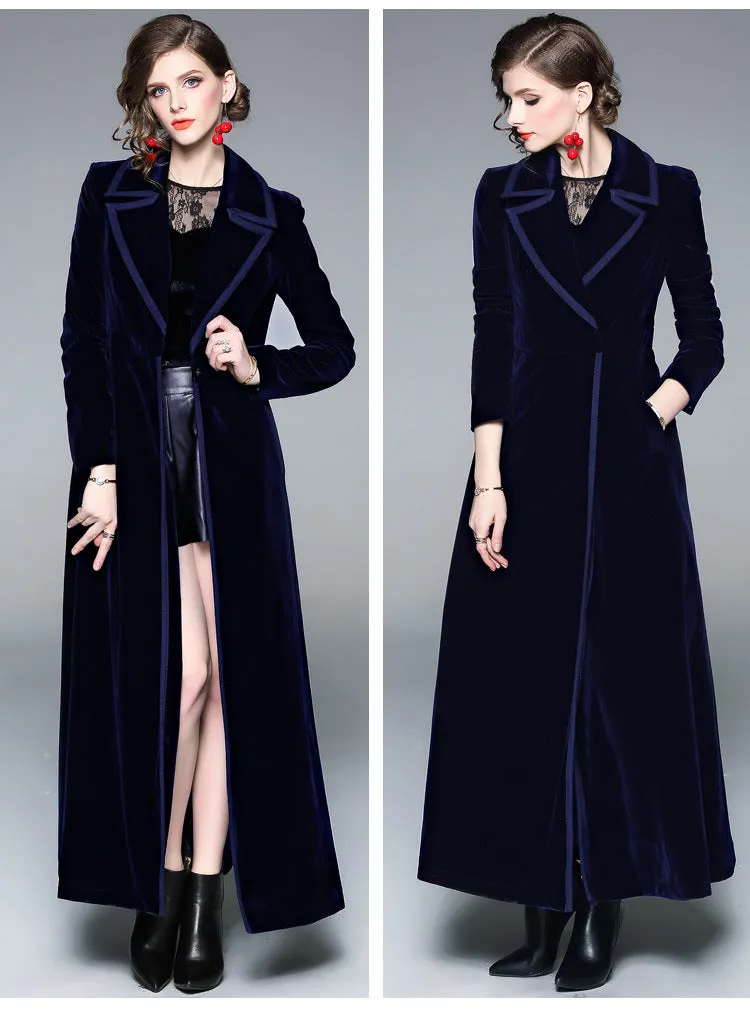 Velvet Long Coat