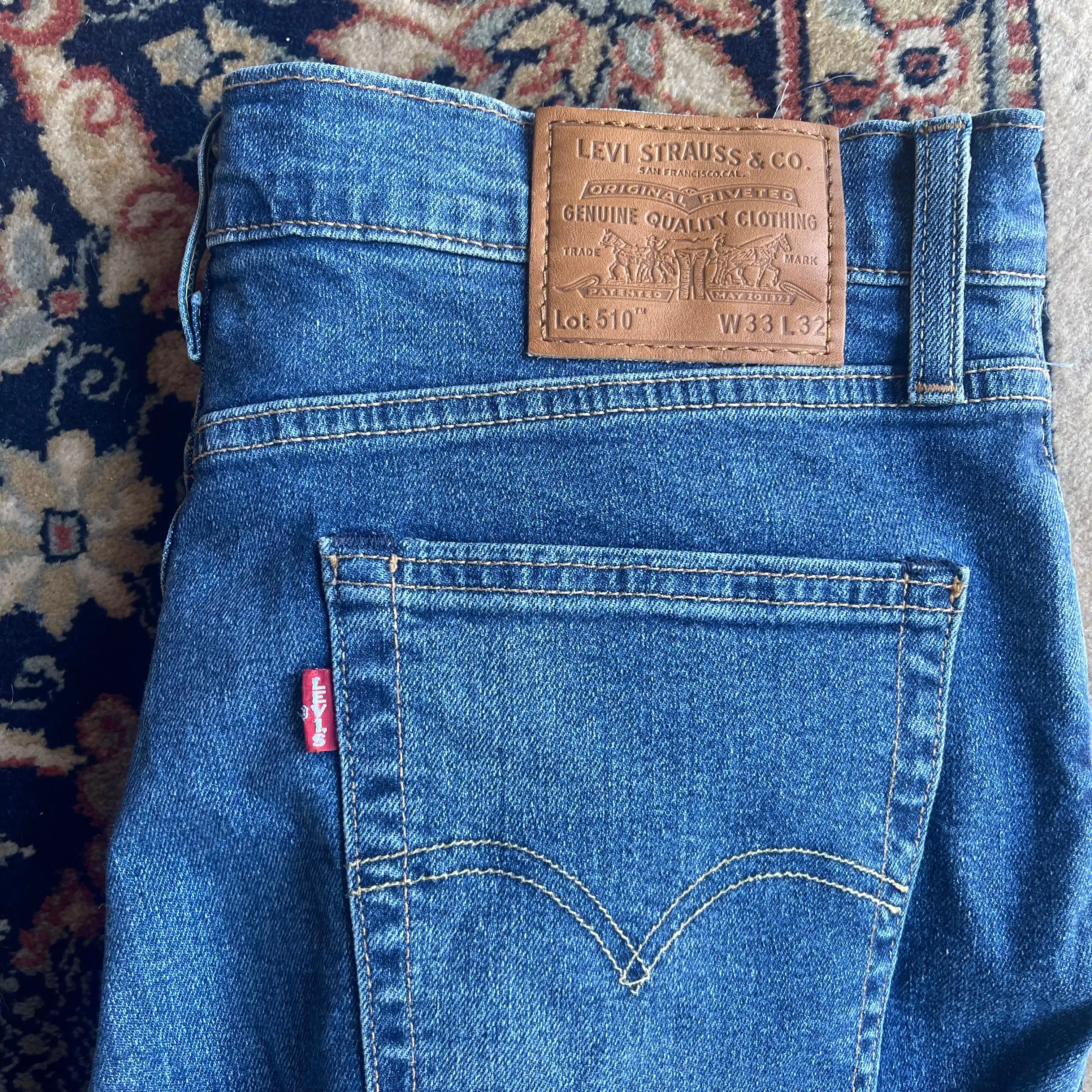 Vintage Levis Lot 510 Blue Denim W33 L32