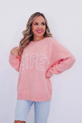Wifey Heart Oversized Sweater